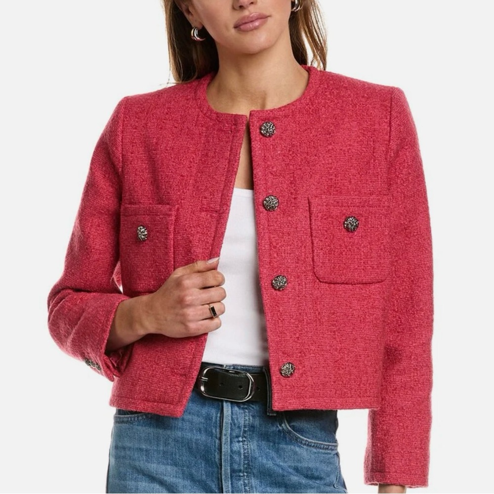 Ba&sh Meredith Jacket Raspberry